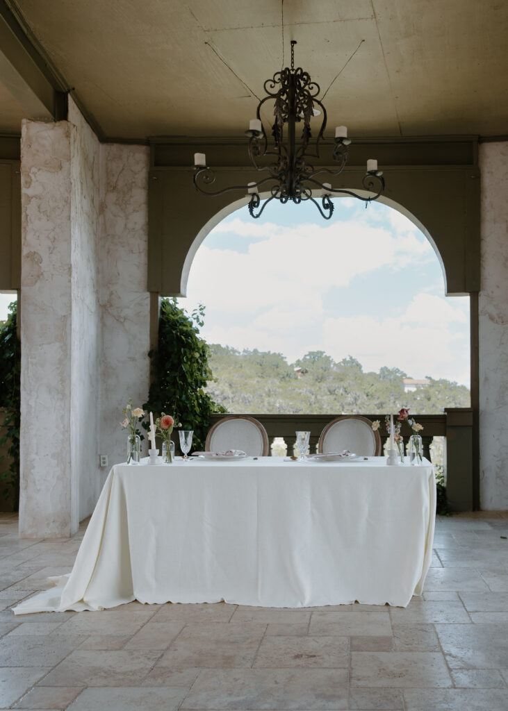 Wedding Tablescapes in Villa Antonia